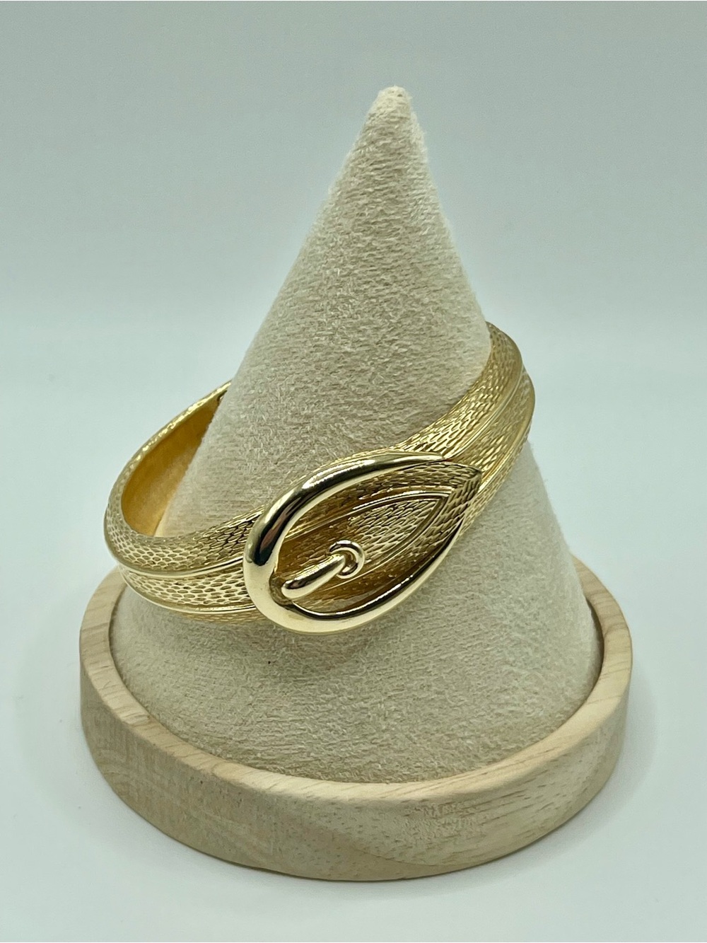 Avon Gold Textured Belt-Style Cuff Bracelet - Women Jewelry